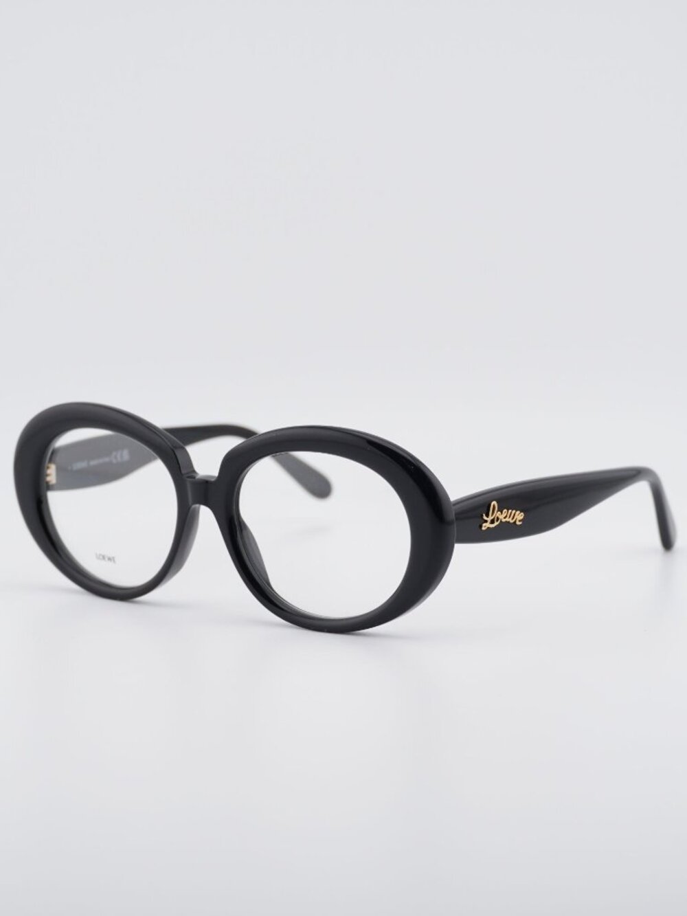 Loewe LW50089I 001 Eyeglasses Shiny Black 53mm Oval Frame